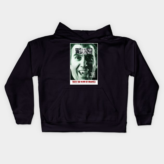 Taste The Blood Of Dracula (1970) Kids Hoodie by Scum & Villainy